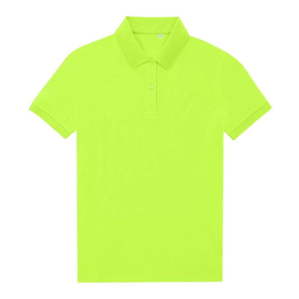 B&C Womens/Ladies My Eco Polo Shirt / Acid Lime